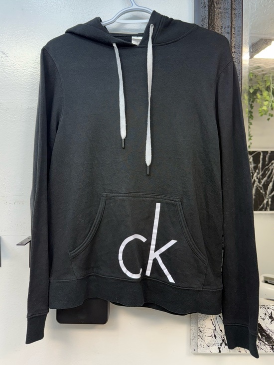 Calvin Klein Tops - Calvin Klein Black Hoodie with White CK Logo